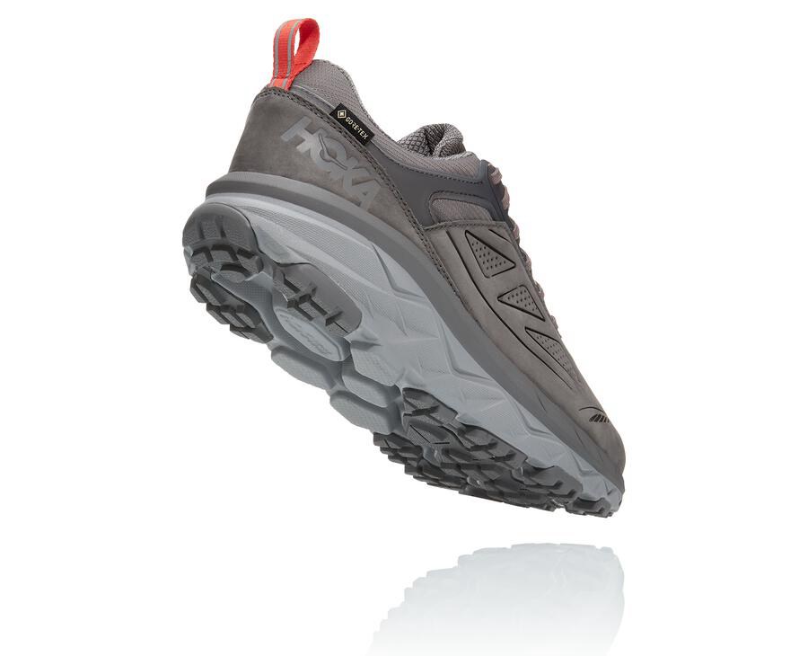 Zapatillas Trail Hoka One One Hombre - Challenger Bajas Gore-Tex - Gris - UCL730125